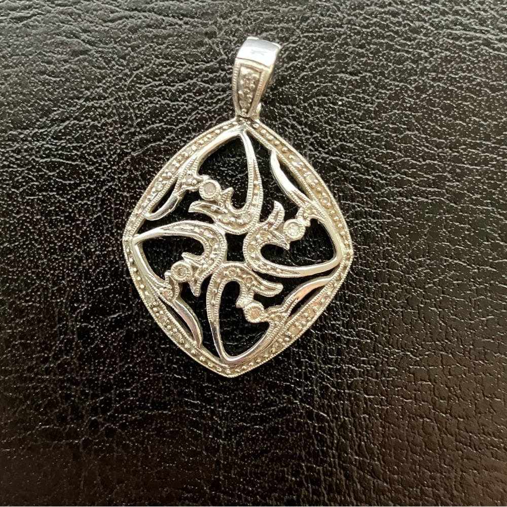 COPY - Diamond pendant 14K White Gold